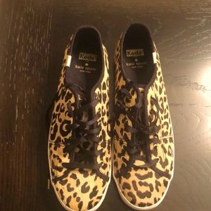 KATE SPADE size 10 leopard Keds. Only worn once.